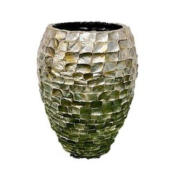 Deluxe Pearlescent Mosaic Planter