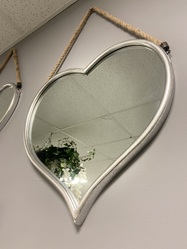Heart Mirror With Rope Detail
