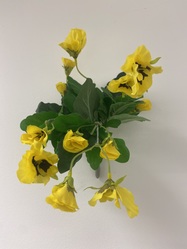 Artificial Yellow Pansies