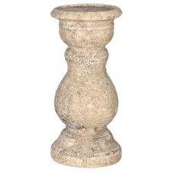 Large Rustic Clay Candleholder