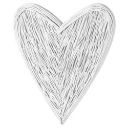 White Willow Branch Heart