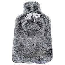 Grey Hot Water Bottle Cover