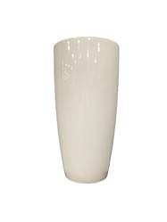Large Tall White Gloss Planter
