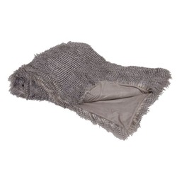 Large Speckled Faux Fur Throw