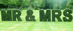 Artificial Boxwood Topiary Letters 